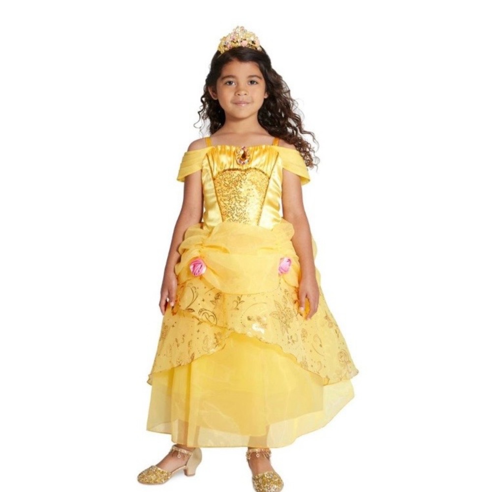Disney Yellow Princess Belle girls Kids Costume